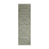 Multi Size Moss Slate Light Gold Color Hand Knotted Oushak Wool Traditional Oriental Rug