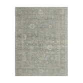 8x10 Moss, Beige, Gray Color Hand Knotted Oushak Wool Traditional Oriental Rug