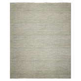 Multi Size Sage Ivory Color Hand Knotted Tibetan Wool & Bamboo Silk Contemporary Oriental Rug