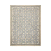 9x12 Ivory, Gray, Blue Color Hand Knotted Wool Transitional Oriental Rug