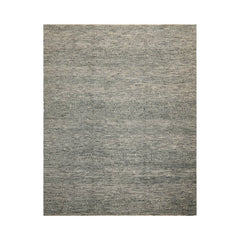 8x10 Ivory, Gray, Green Color Hand Knotted Wool Contemporary Oriental Rug