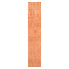 Multi Size Salmon Beige Color Hand Knotted Tibetan Wool Contemporary Oriental Rug