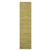 2'6x10 Lime, Tan, Color Hand Knotted Tibetan Wool Modern & Contemporary Oriental Rug