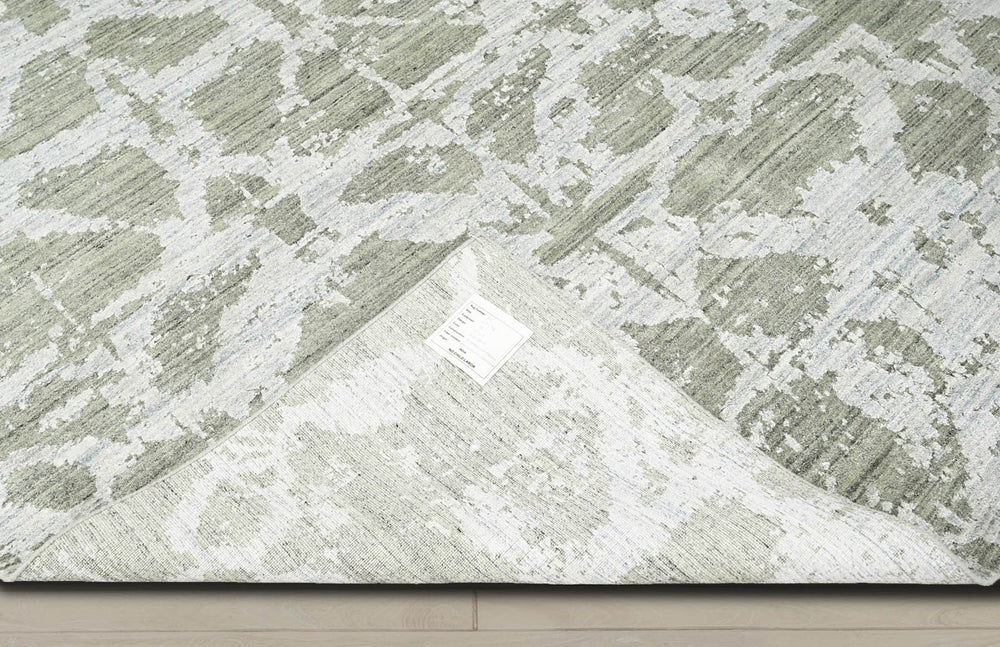Multi Size Tone On Tone Gray Color Hand Knotted Oushak Wool Transitional Oriental Rug