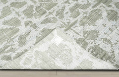 Multi Size Tone On Tone Gray Color Hand Knotted Oushak Wool Transitional Oriental Rug