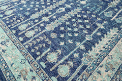 Multi Size Blue Aqua Beige Color Hand Knotted Indo Oushak Wool Traditional Oriental Rug