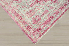 Multi Size Gray Beige Pink Color Hand Knotted Indo Oushak Wool Traditional Oriental Rug
