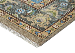 9x12 Beige, Tan, Ivory Color Hand Knotted Oushak Wool Oriental Rug