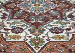 8x10 Gray
, Beige
, Teal
Color Hand Knotted Oushak Wool Traditional Oriental Rug