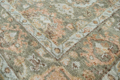 8x10 Moss, Rust, Beige Color Hand Knotted Oushak Wool Traditional Oriental Rug