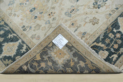 Multi Size Beige Blue Gray Color Hand Knotted Turkish Oushak Wool Traditional Oriental Rug