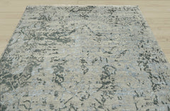 8x10 Beige, Gray, Muted Earth Tones Color Hand Knotted Oushak Wool Transitional Oriental Rug