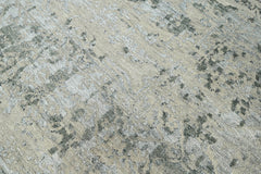 8x10 Beige, Gray, Muted Earth Tones Color Hand Knotted Oushak Wool Transitional Oriental Rug