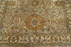 5x8 Gold, Beige, Blue Color Hand Knotted Oushak Wool Traditional Oriental Rug
