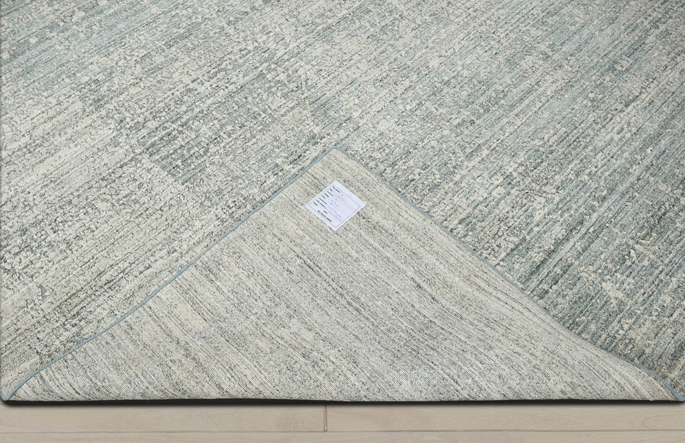 8x10 Celadon, Beige, Color Hand Knotted 100% Wool Modern & Contemporary Oriental Rug