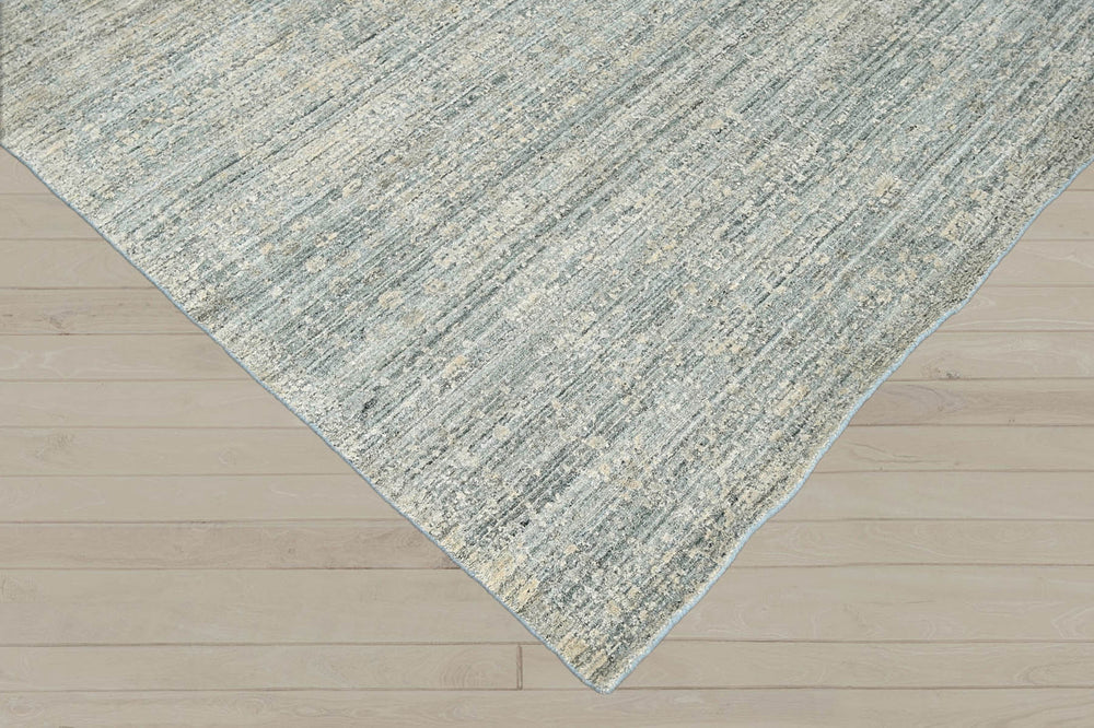 8x10 Celadon, Beige, Color Hand Knotted 100% Wool Modern & Contemporary Oriental Rug