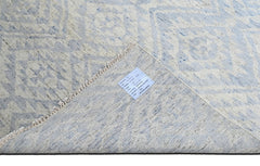Multi Size Gray Blue Color Hand Knotted Oushak Wool Oriental Rug