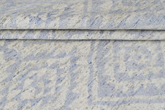 Multi Size Gray Blue Color Hand Knotted Oushak Wool Oriental Rug