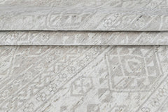 Multi Size Tone on Tone Gray Color Hand Knotted Oushak Wool Oriental Rug