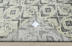 Multi Size Tone On Tone Gray Color Hand Knotted Indo Oushak Wool Modern & Contemporary Oriental Rug