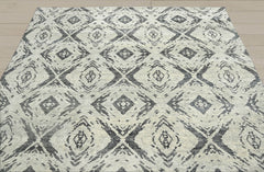 Multi Size Tone On Tone Gray Color Hand Knotted Indo Oushak Wool Modern & Contemporary Oriental Rug