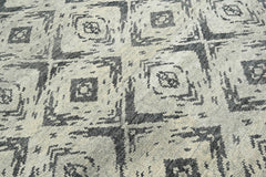 Multi Size Tone On Tone Gray Color Hand Knotted Indo Oushak Wool Modern & Contemporary Oriental Rug