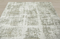 Multi Size Ivory Gray Beige Color Hand Knotted Wool Modern & Contemporary Oriental Rug