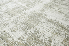 Multi Size Ivory Gray Beige Color Hand Knotted Wool Modern & Contemporary Oriental Rug