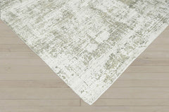 Multi Size Ivory Gray Beige Color Hand Knotted Wool Modern & Contemporary Oriental Rug