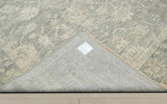 Multi Size Gray Beige Color Hand Knotted Indo Oushak Wool Traditional Oriental Rug