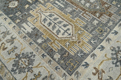 8x10 Gray, Brown, Beige Color Hand Knotted 100% Wool Oriental Rug