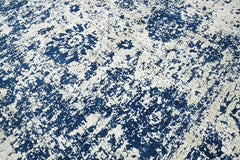 Multi Size Gray Blue Color Hand Knotted Oushak Wool Transitional Oriental Rug