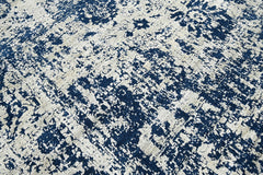 Multi Size Gray Blue Color Hand Knotted Oushak Wool Transitional Oriental Rug