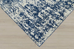 Multi Size Gray Blue Color Hand Knotted Oushak Wool Transitional Oriental Rug