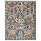 8x10 Gray, Pink, Gold Color Hand Knotted Oushak Wool Oriental Rug