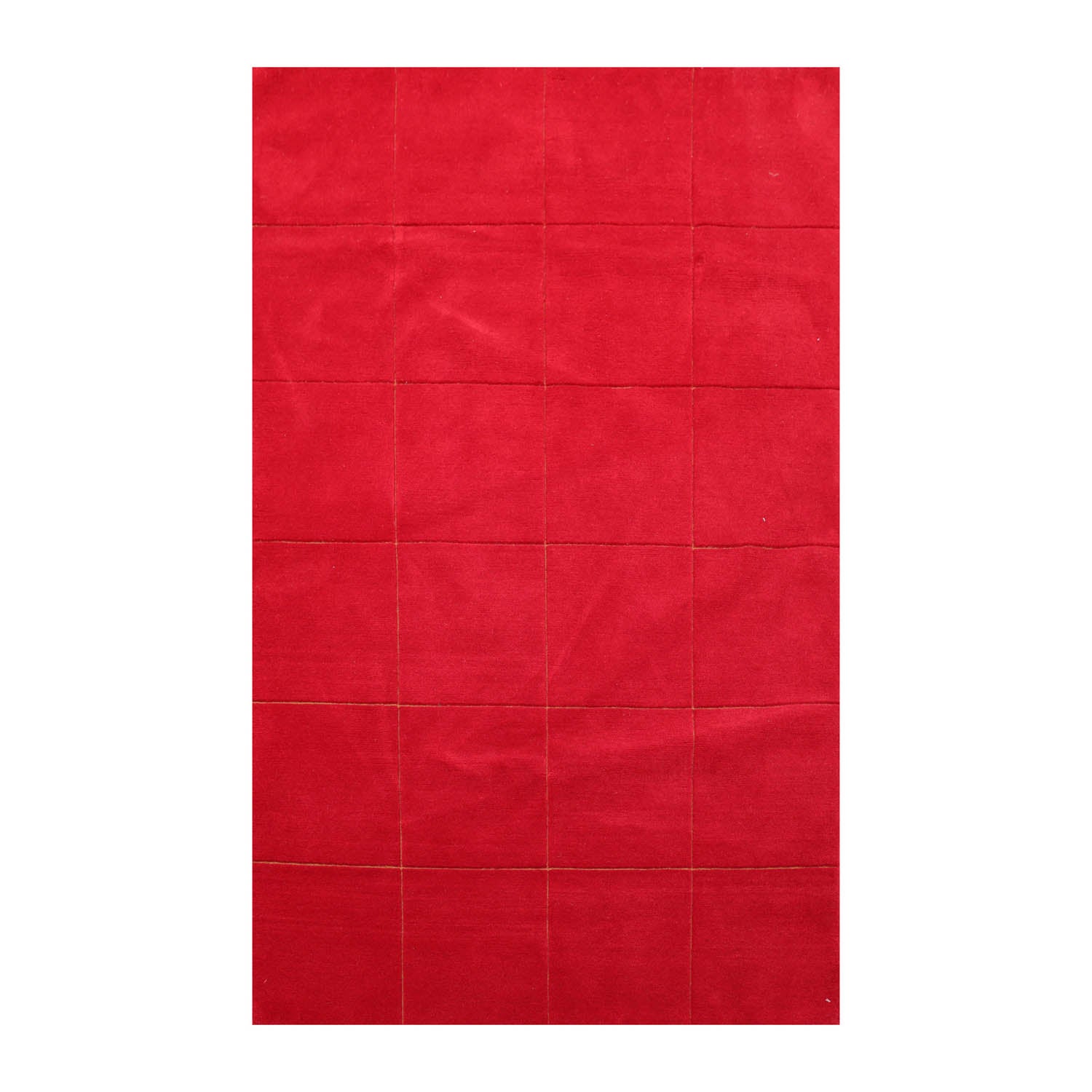 4x6 Red, Gold, Color Hand Knotted Tibetan 100% Wool Traditional Oriental Rug