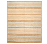8x10 Tan, Aqua, Brown Color Hand Knotted 100% Wool Modern Oriental Rug