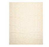 8x10 Beige, Sea Foam, Tan Color Hand Knotted 100% Wool Modern Oriental Rug