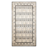 3x5 Cream, Gray, Black Color Hand Knotted 100% Wool Modern Oriental Rug