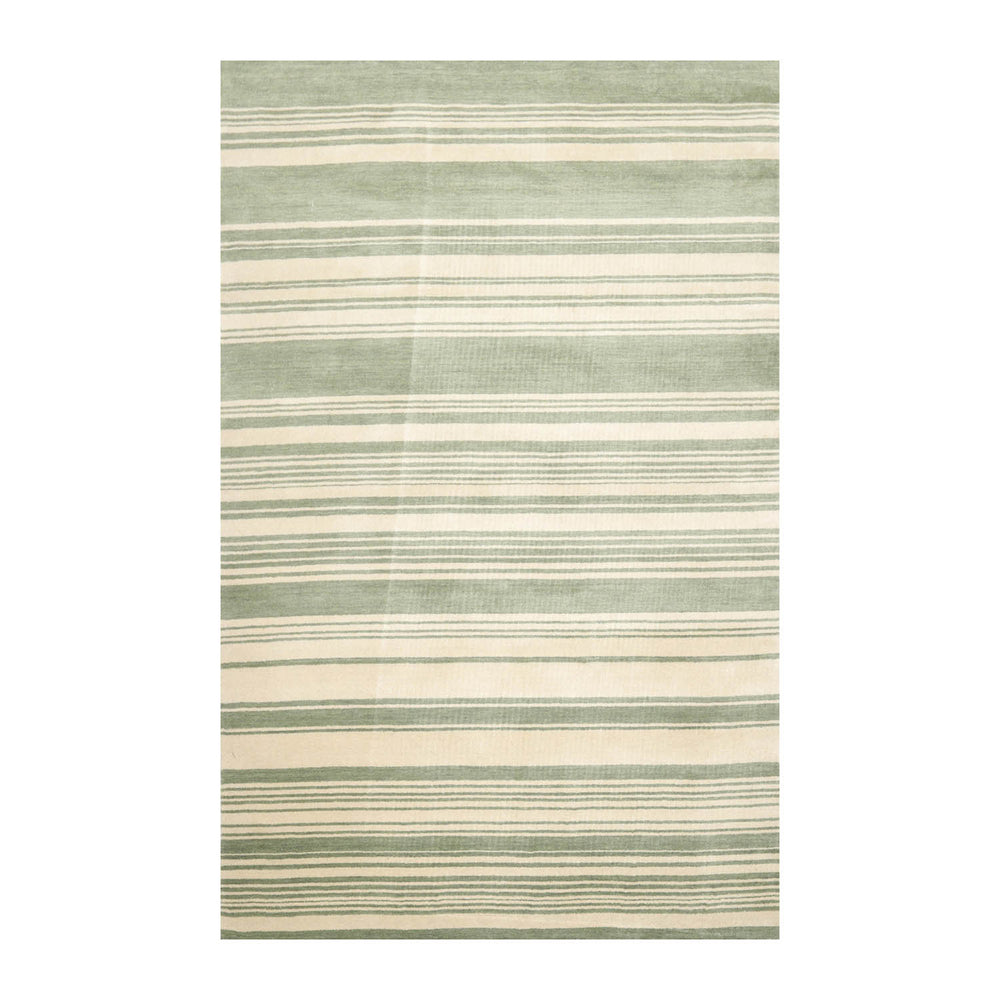 6x9 Beige, Mint, Color Hand Knotted 100% Wool Modern Oriental Rug