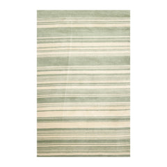 6x9 Beige, Mint, Color Hand Knotted 100% Wool Modern Oriental Rug