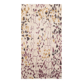 3x5 Beige, Charcoal, Aubergine Color Hand Knotted 100% Wool Modern Oriental Rug