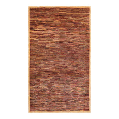 4x6 Gold, Rust, Beige Color Hand Knotted Peshawar 100% Wool Traditional Oriental Rug