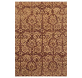 6x9 Brown, Beige, Tan Color Hand Knotted 100% Wool Transitional Oriental Rug