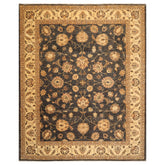 8x10 Gray, Warm Beige, Brown Color Hand Knotted Chobi Peshawar 100% Wool Traditional Oriental Rug