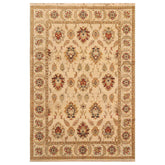 6x9 Beige, Tan, Rust Color Hand Knotted Agra 100% Wool Traditional Oriental Rug