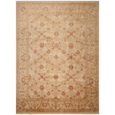 9x12 Beige, Brown, Red Color Hand Knotted Pak Persian 100% Wool Traditional Oriental Rug