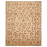 8x10 Beige, Brown, Taupe Color Hand Knotted Pak Persian 100% Wool Traditional Oriental Rug