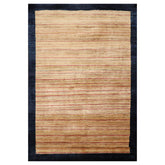 4x6 Beige, Navy, Tan Color Hand Knotted Peshawar 100% Wool Modern Oriental Rug
