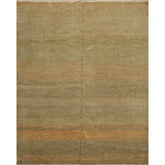 8x10 Moss, Gray, Beige Color Hand Knotted 100% Wool Modern Oriental Rug